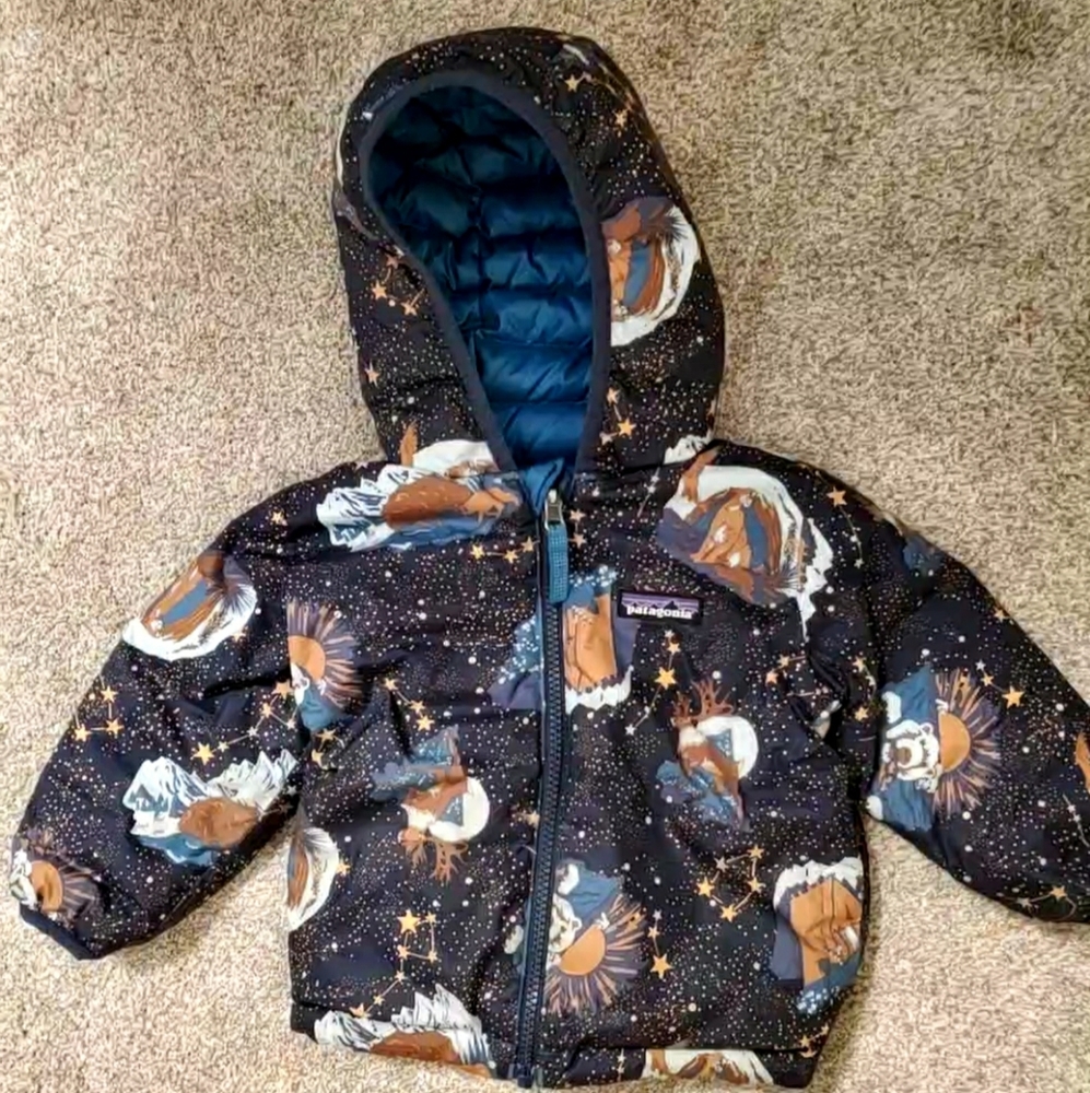 Patagonia reversible down jacket